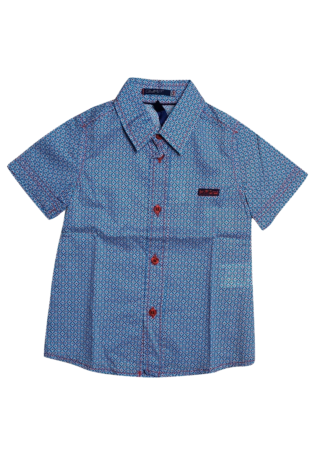 Hemd K/M Gymp Rood/Blauw