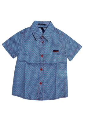 Hemd K/M Gymp Rood/Blauw