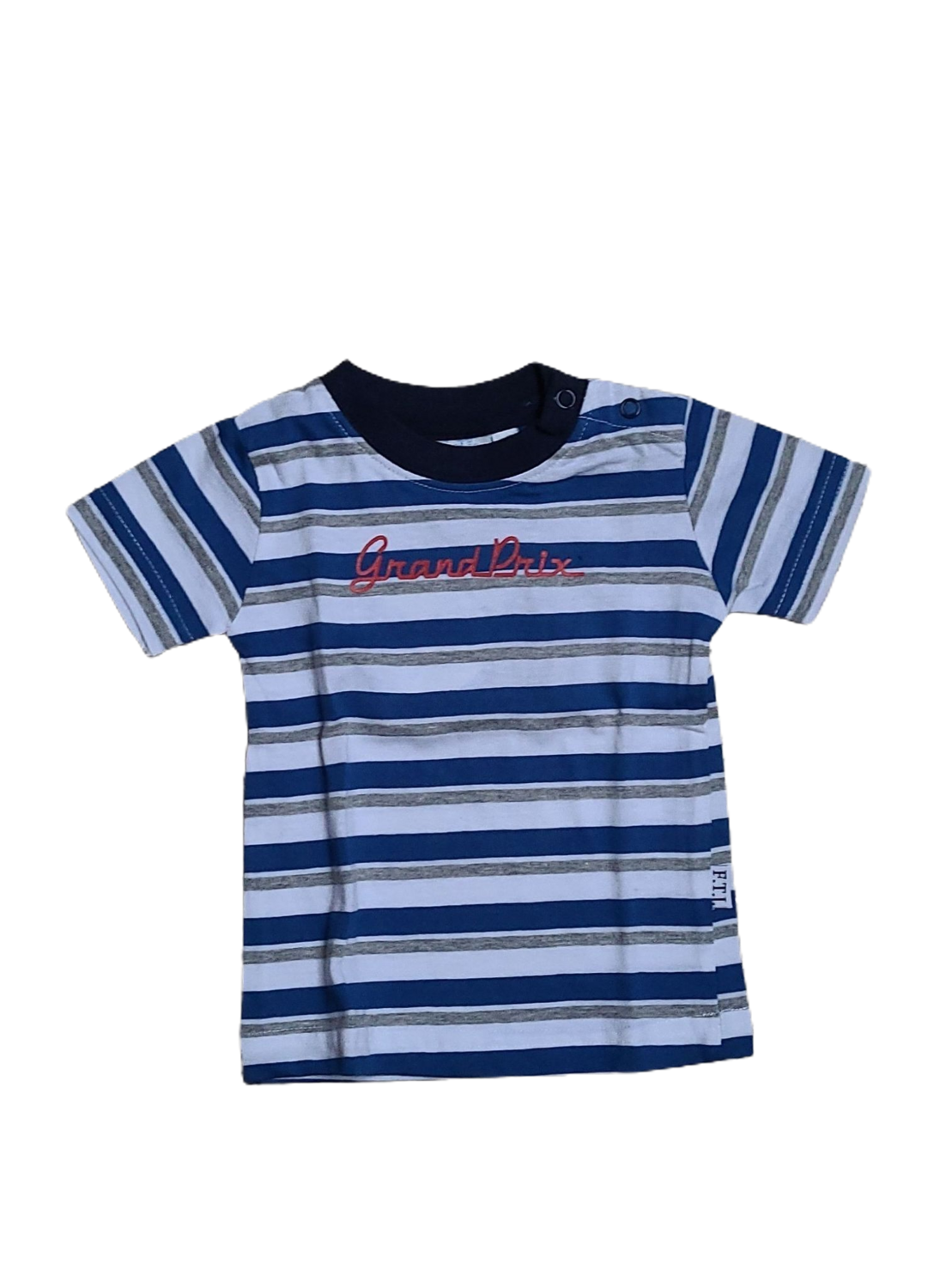 T-shirt &quot;Grand Prix&quot; Feetje Blauw Gestreept