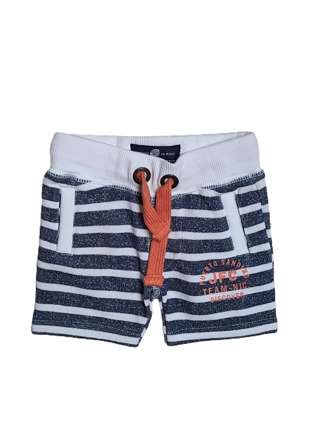 Short Jake Fischer Navy Gestreept