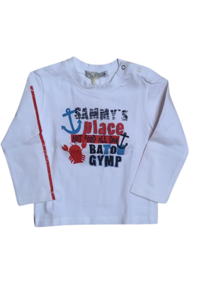 T-shirt L/M &quot;Sammy&#39;s Place&quot; Gymp Wit