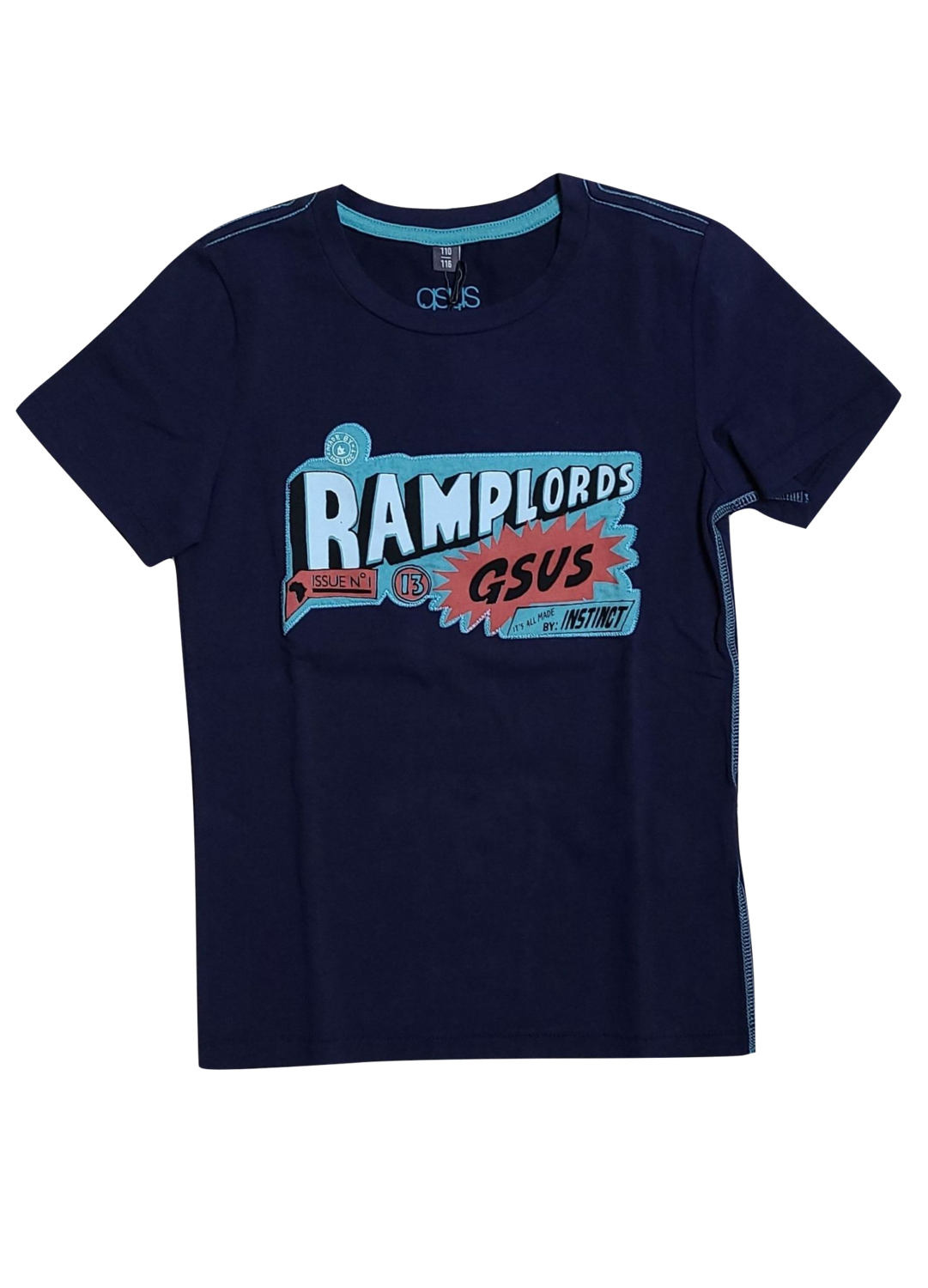 T-shirt &quot;Ramplords&quot; Gsus Donkerblauw