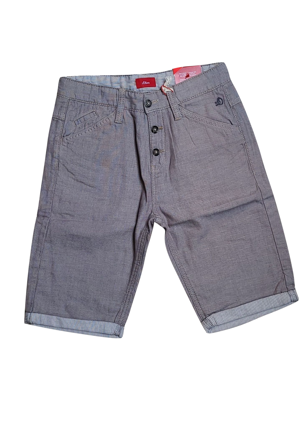 Bermuda S-Oliver Bruin/Grijs