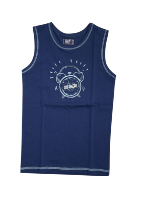 Jongens Singlet "Wekker " Lief Marine