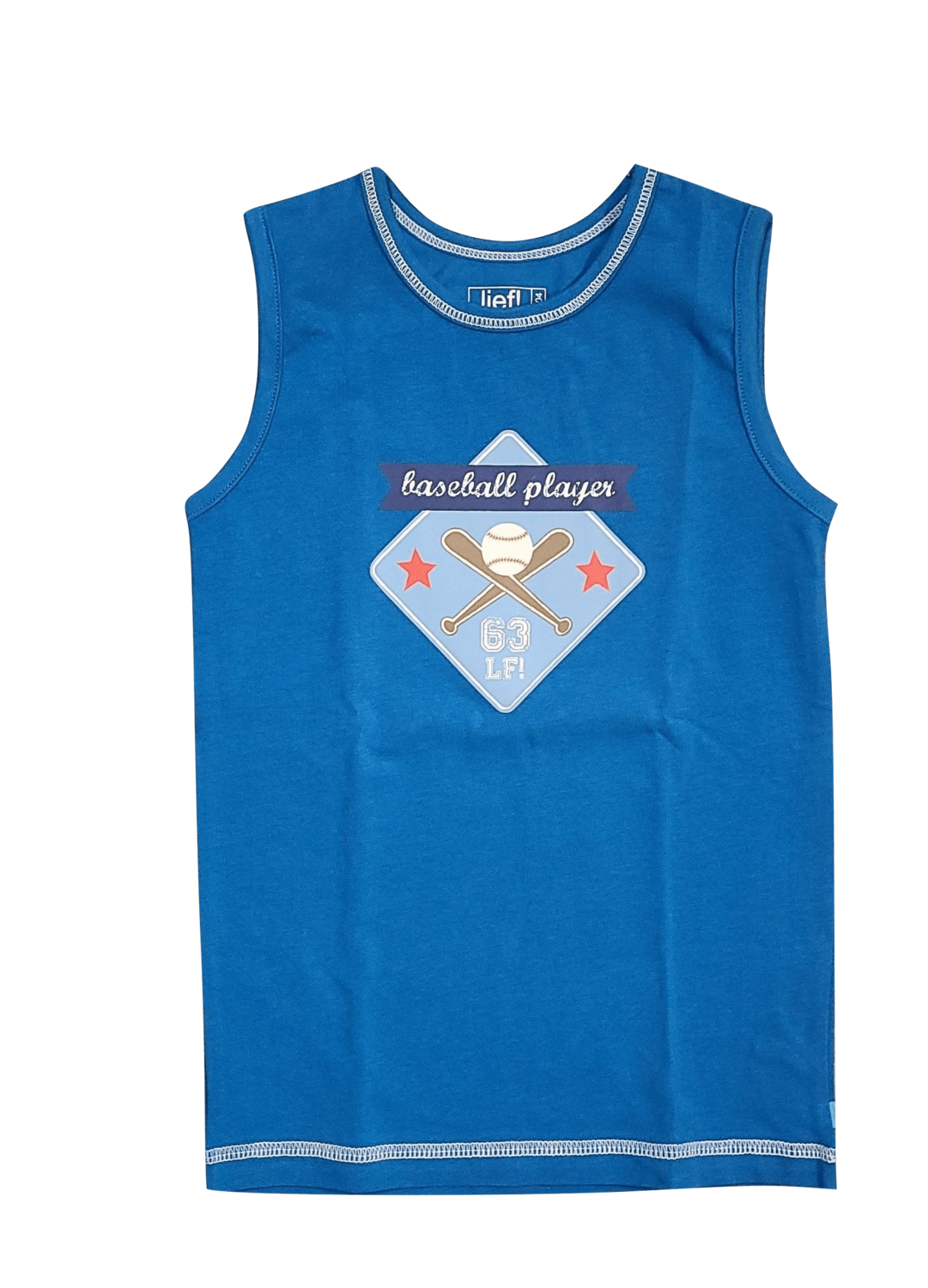 Jongens Singlet &quot;Baseball Player&quot; Lief Blauw