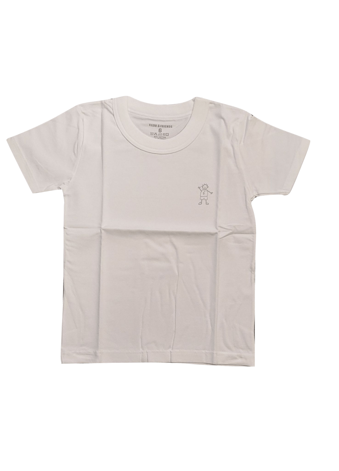 T-shirt K/M Filou &amp; Friends Wit
