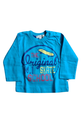 T-shirt L/M &quot;The Original&quot; Bla Bla Bla Blauw