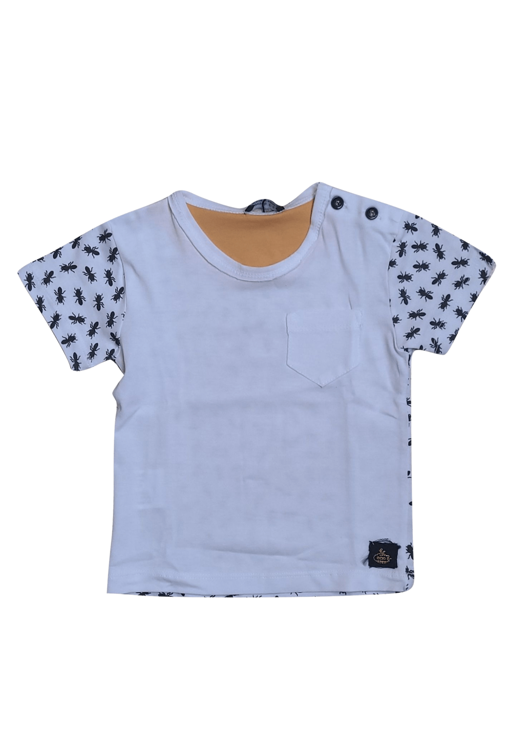 T-shirt &quot;Ants&quot; Yellowsub Wit