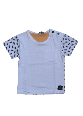 T-shirt &quot;Ants&quot; Yellowsub Wit