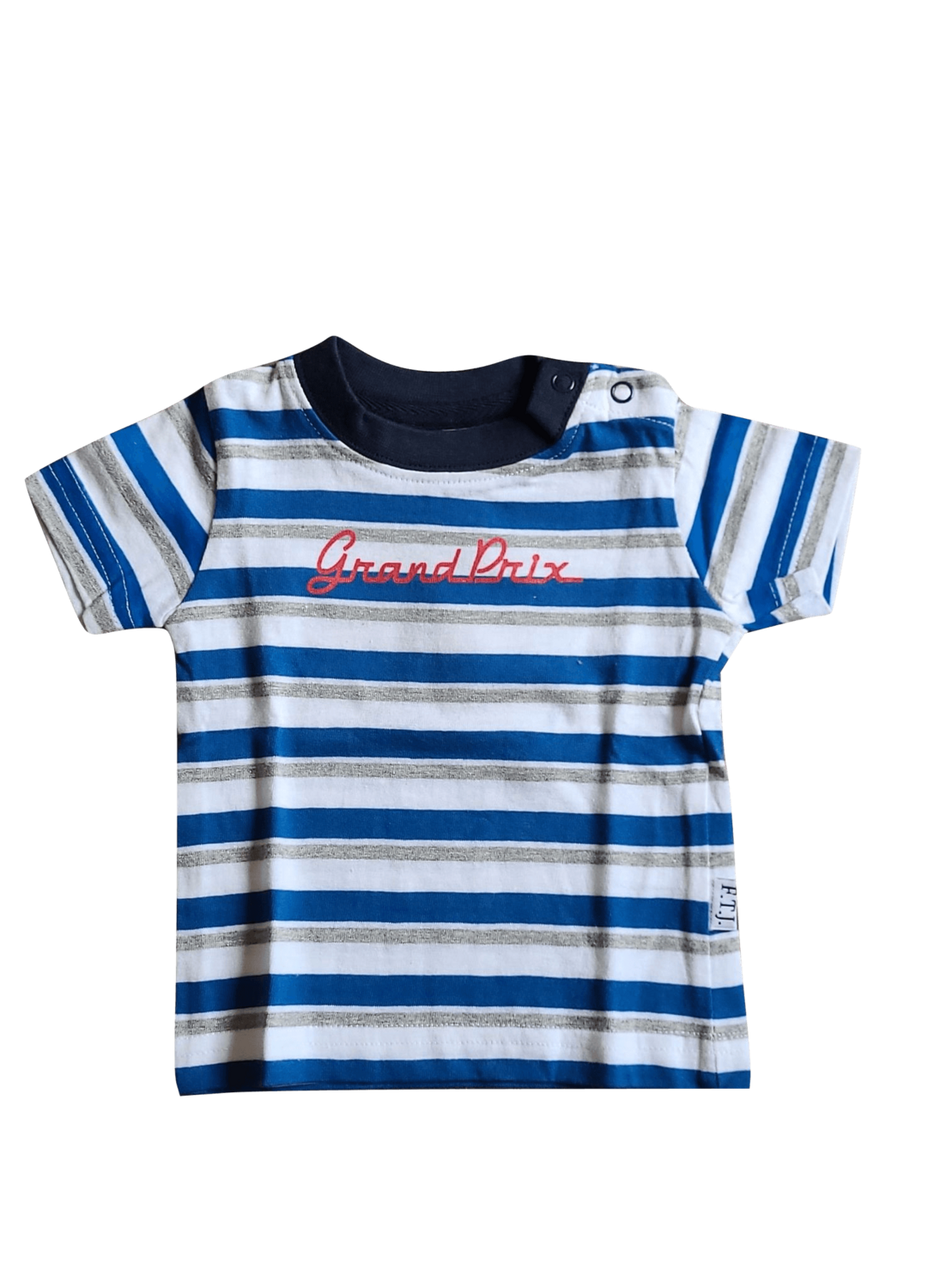 T-shirt &quot;Grand Prix&quot; Feetje Blauw Gestreept