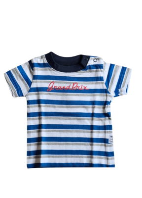 T-shirt "Grand Prix" Feetje Blauw Gestreept