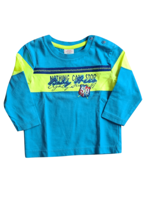 T-shirt L/M "Nothing can stop"" S-Oliver Blauw