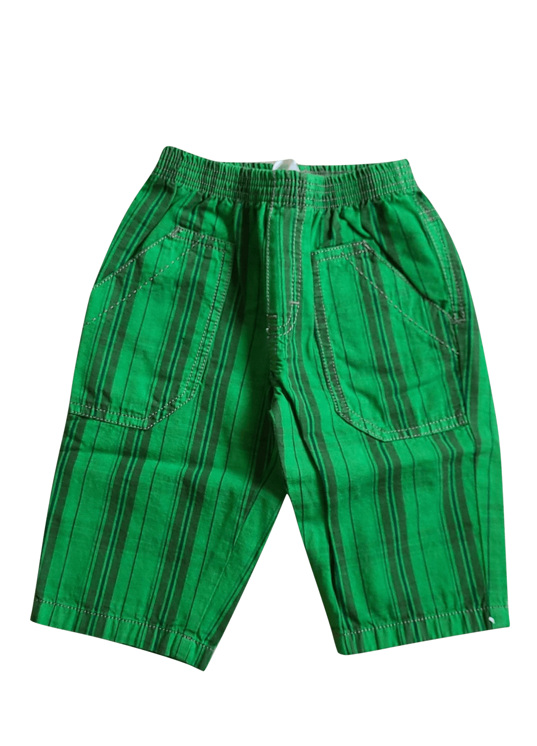 Bermuda Gymp Groen/Bruin Gestreept