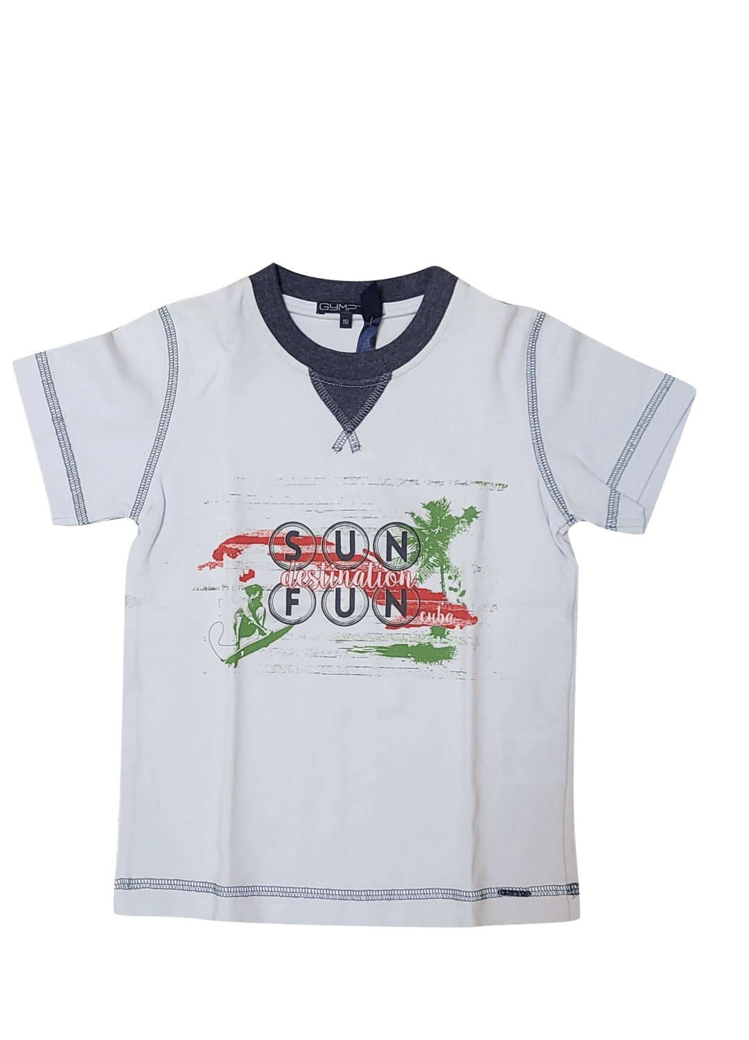 T-shirt &quot;Sun Destination Fun&quot; Gymp Lichtblauw