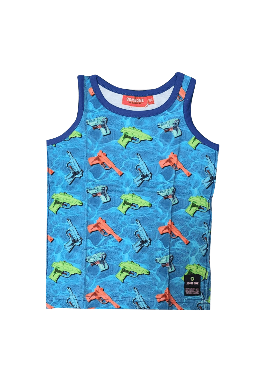 Singlet &quot;Splash&quot; Someone Blauw