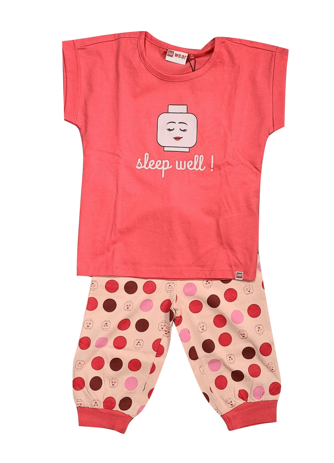 Meisjes Pyjama K/M Kuitbroek &quot;Sleep Well&quot; Lego Roos