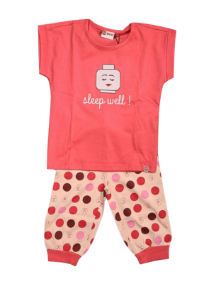 Meisjes Pyjama K/M Kuitbroek &quot;Sleep Well&quot; Lego Roos