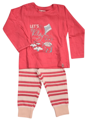 Meisjes Pyjama L/M Lange Broek &quot;Let&#39;s go&quot; Lego Roze