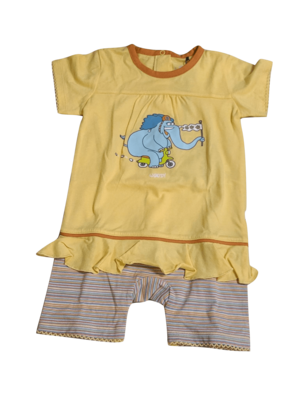Romper &quot;Olifant&quot; Woody Geel