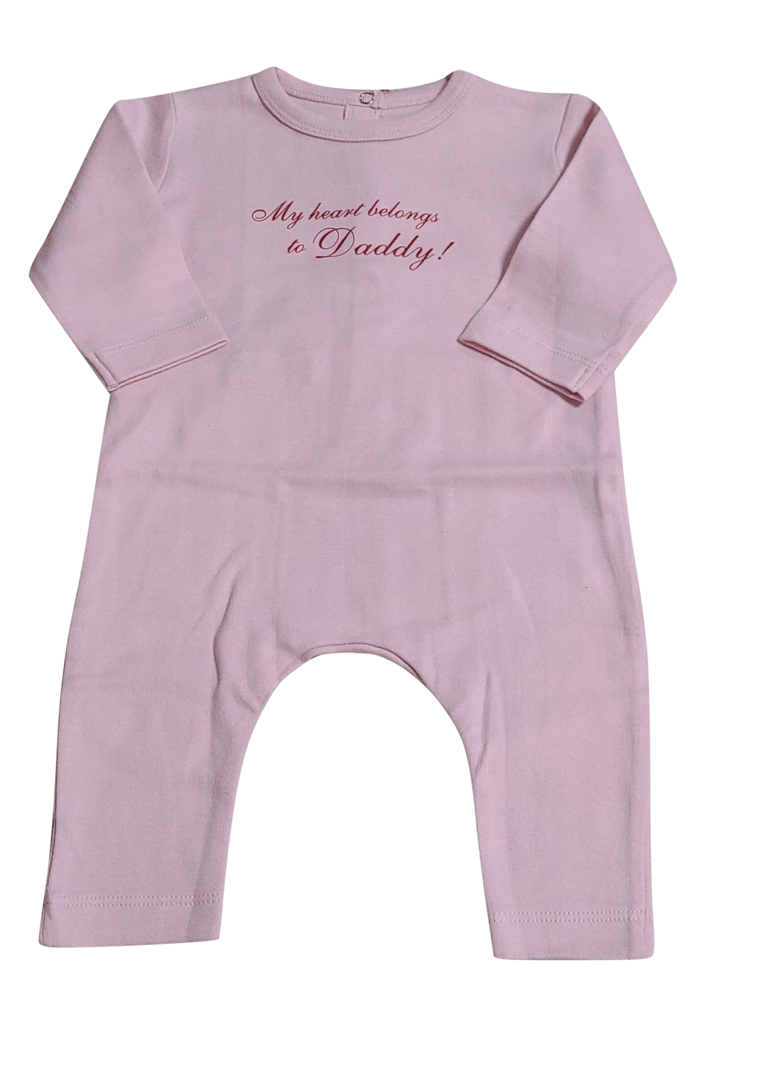 Kruippakje &quot;My heart belongs to Daddy&quot; Roze