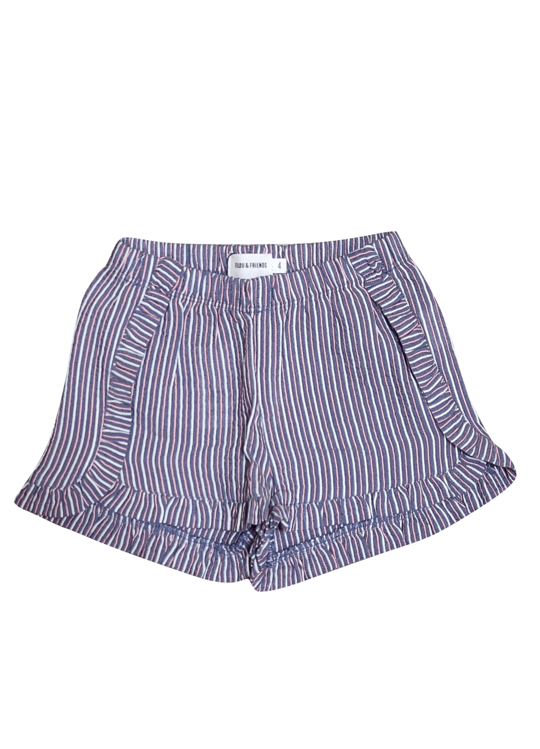 Short Mary Filou &amp; Friends Rood/Blauw Gestreept