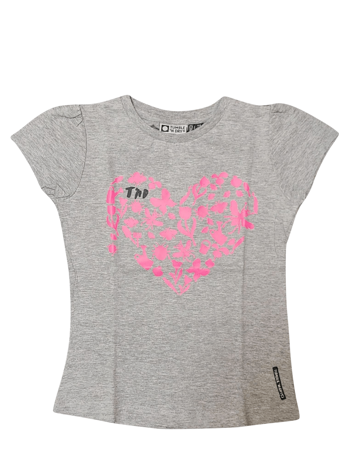 T-shirt Hart Tumble &#39;N Dry Grijs