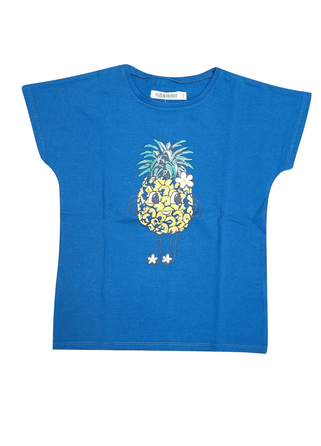 T-shirt &quot;Ananas&quot; Filou &amp; Friends Blauw