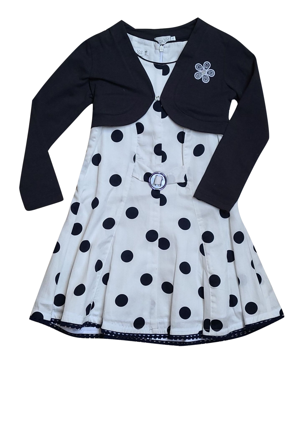 Set Kleed + Bolero Staxo Wit/Donkerblauw
