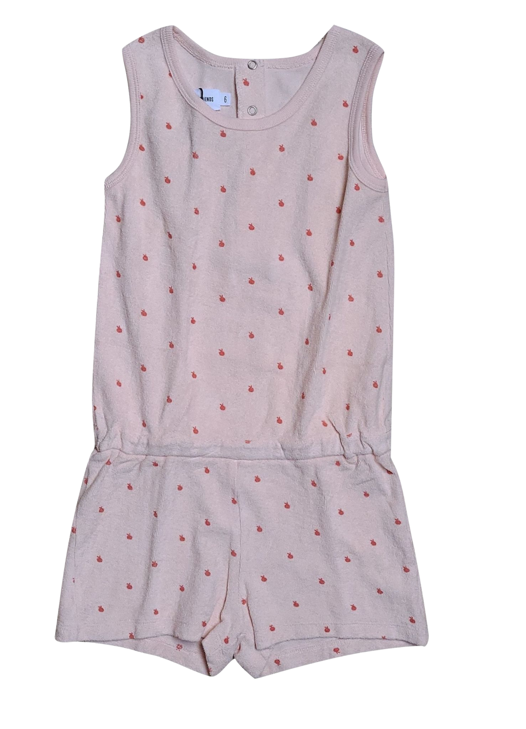 Jumpsuit Short &quot;Terry Apple&quot; Filou &amp; Friends Roze