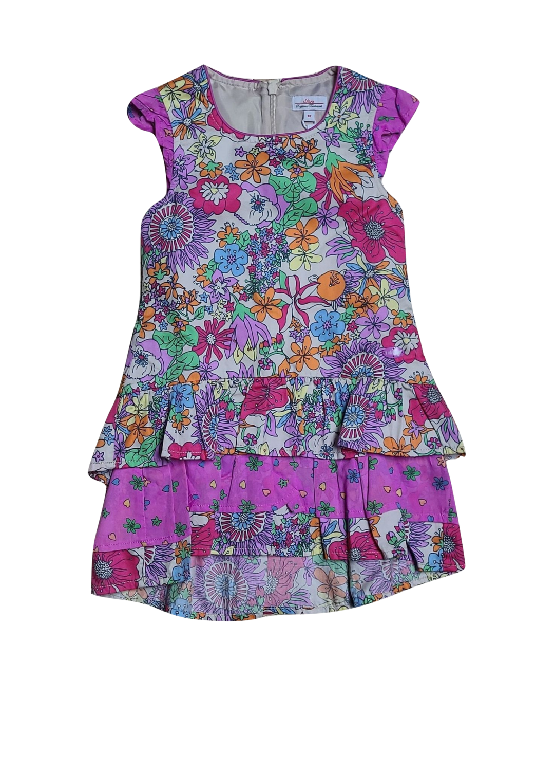 Kleed Bloemen S-Oliver Multi Bedrukt