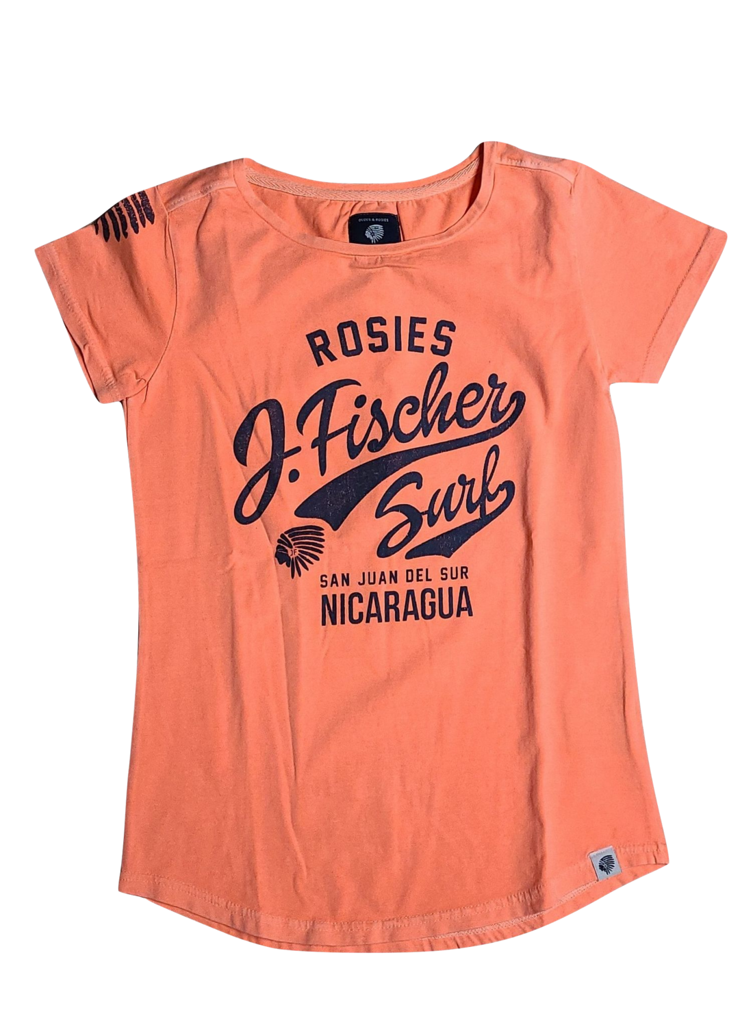T-shirt &quot;Rosies&quot; Jake Fischer Oranje