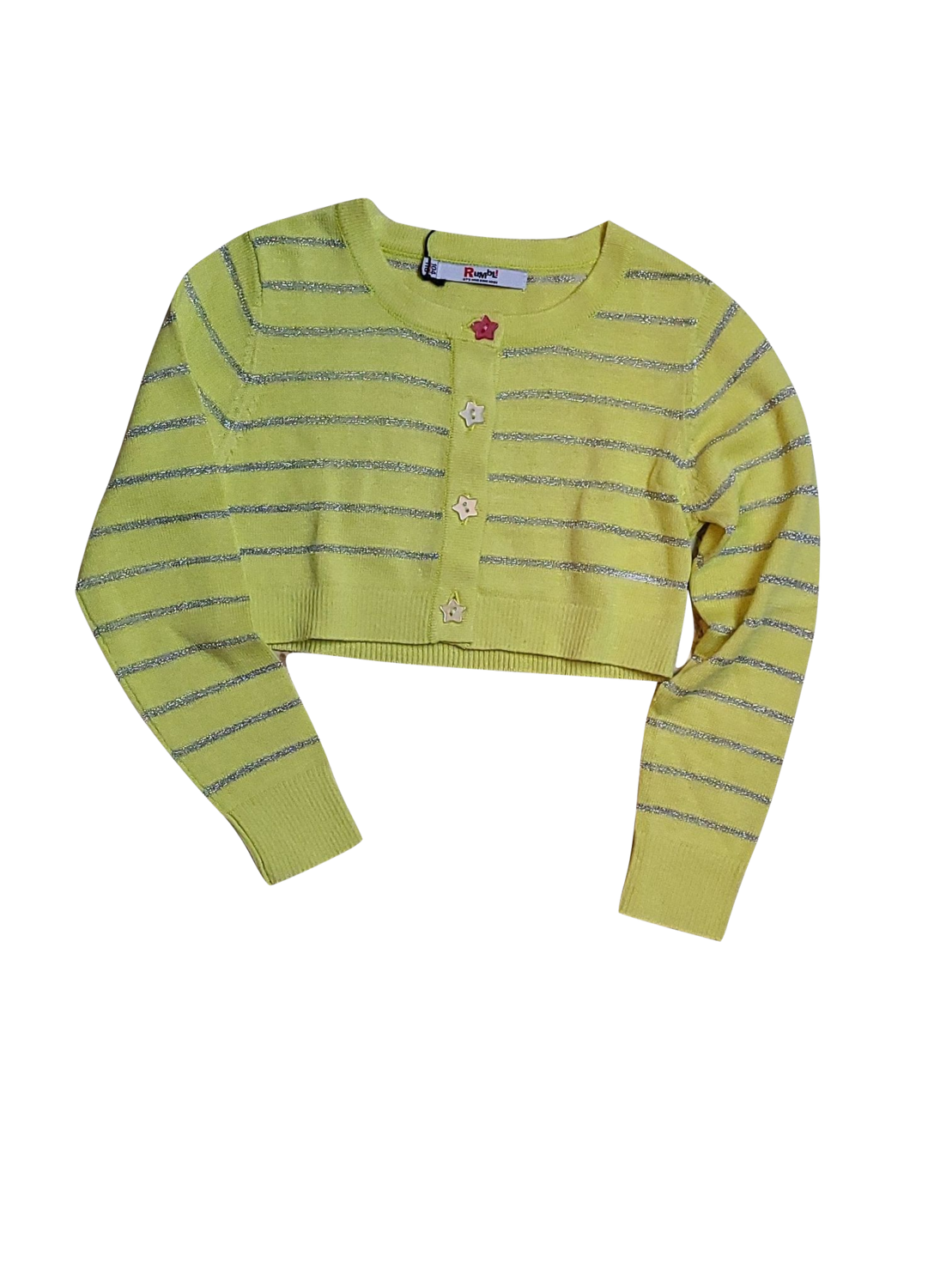Gilet Kort Rumbl limoen Gestreept