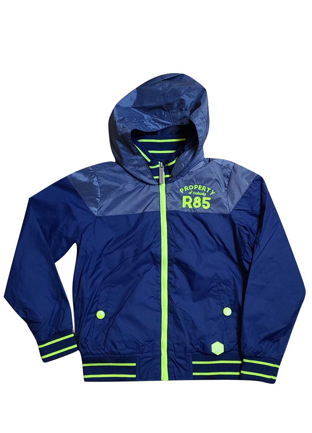 Jas met kap &quot;Property&quot; Rumbl Blauw