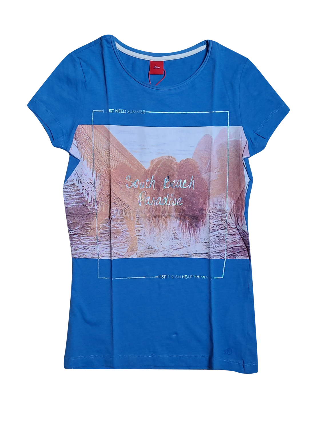 T-shirt &quot;South Beach&quot; S-Oliver Blauw