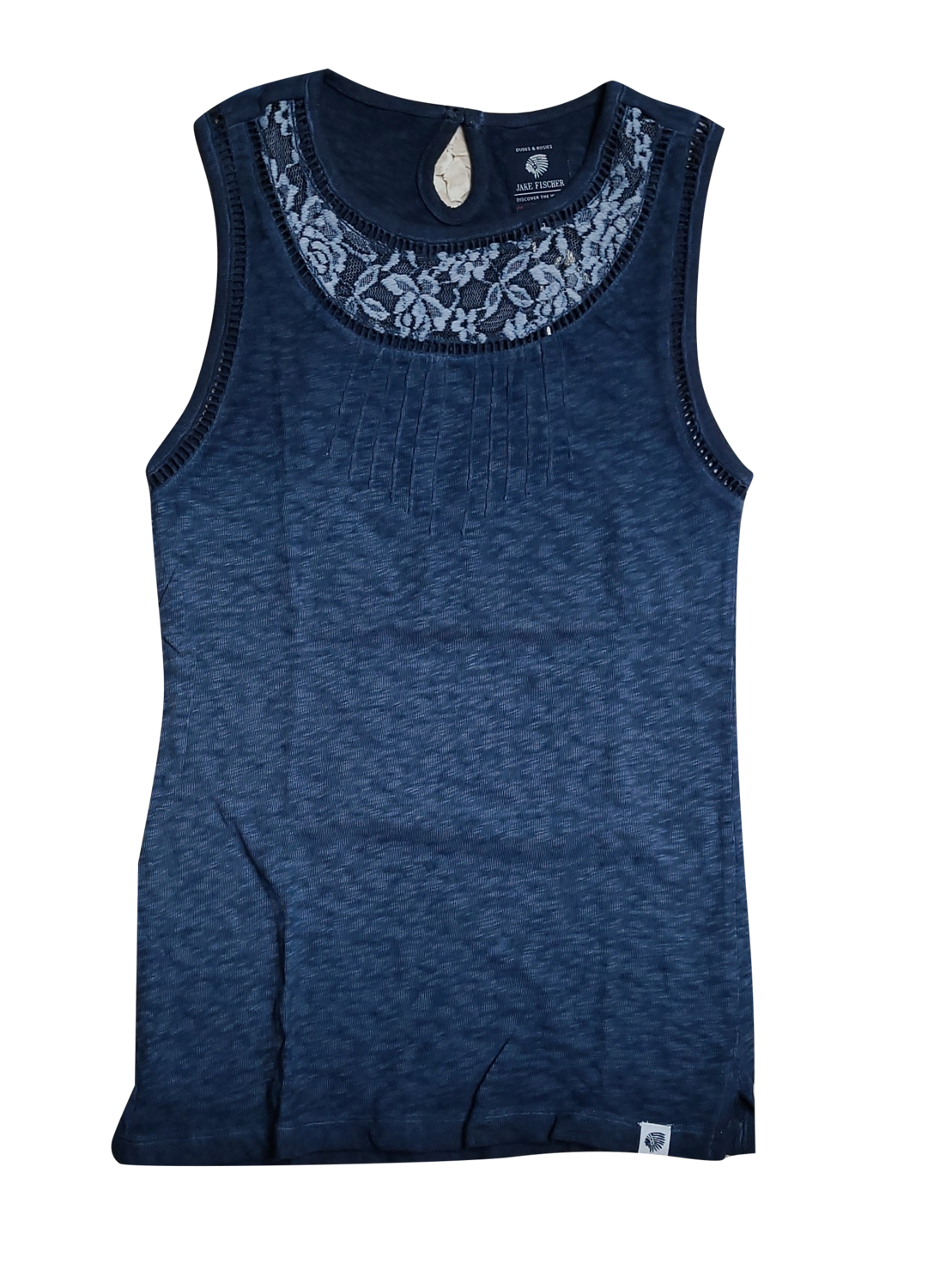 Topje Broderie Jake Fischer  Marine
