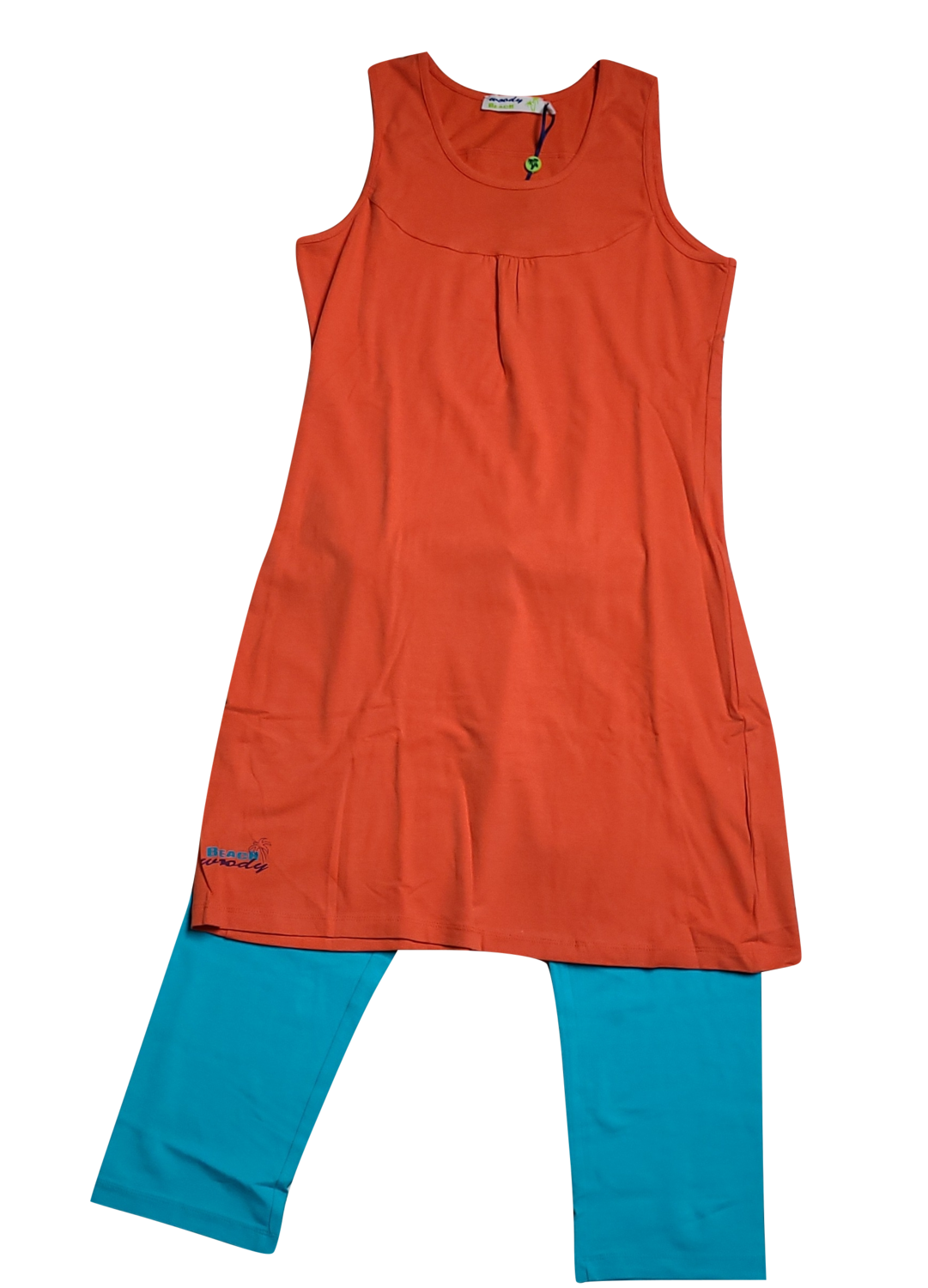 Tuniek Z/M met Legging Woody Oranje