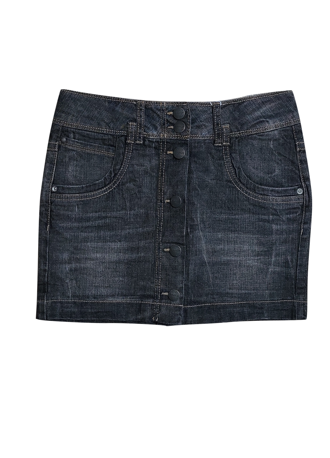 Jeansrok Drukknopen S-Oliver Zwart