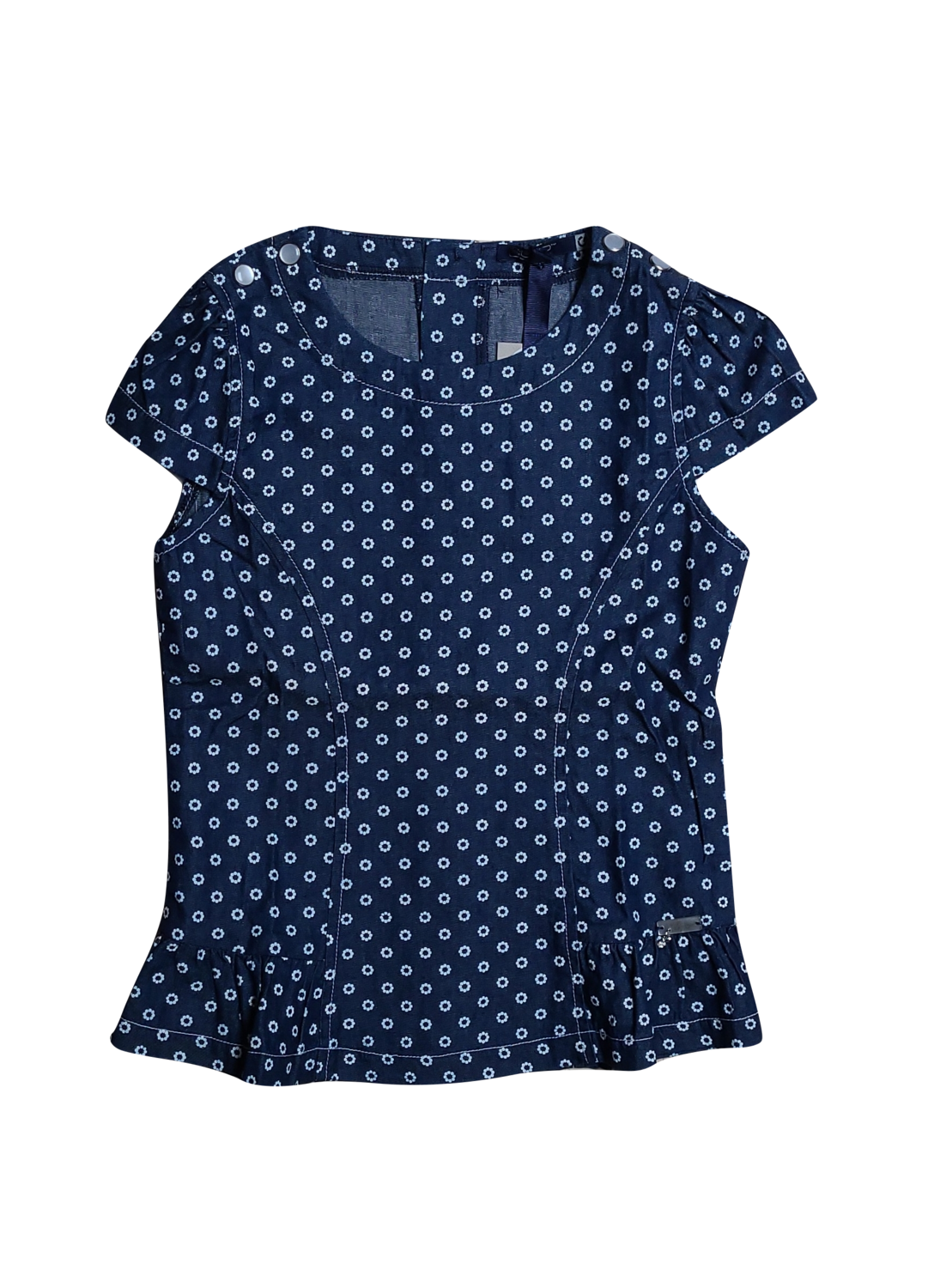 Bloes Knopen Achteraan Gymp Blauw