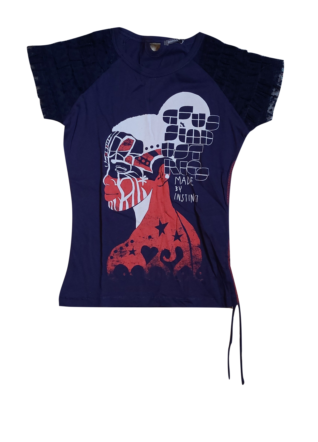 T-shirt &quot;Instinct&quot; Gsus Donkerblauw