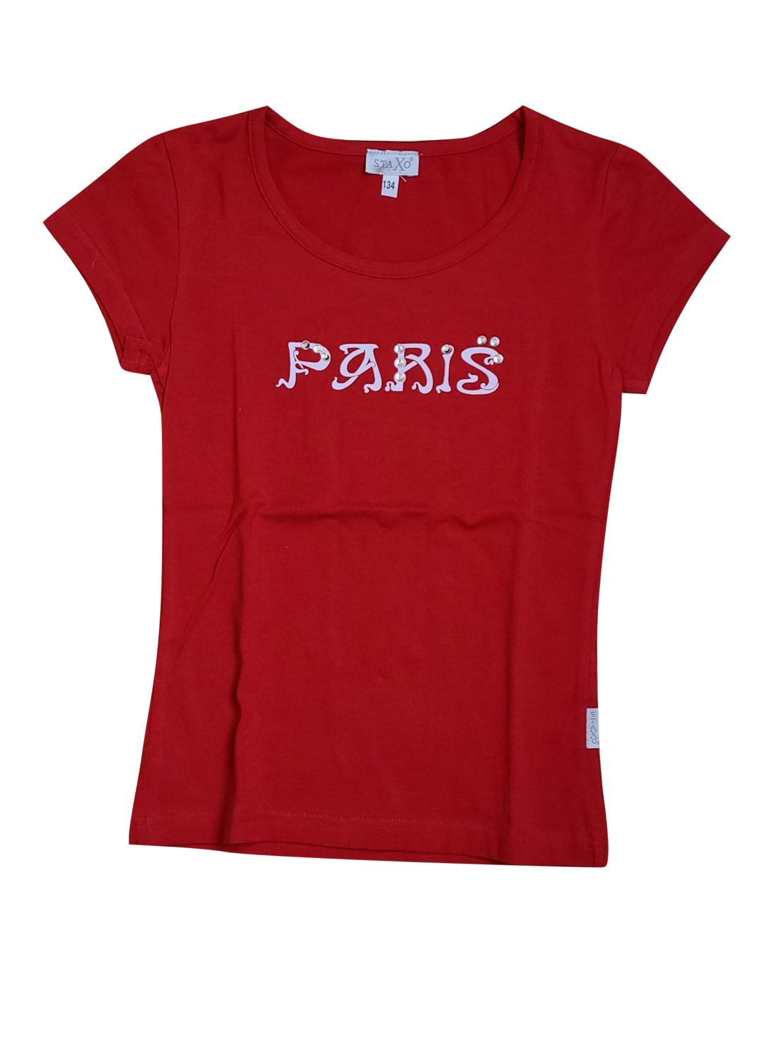 T-shirt &quot;Paris&quot; Staxo Rood