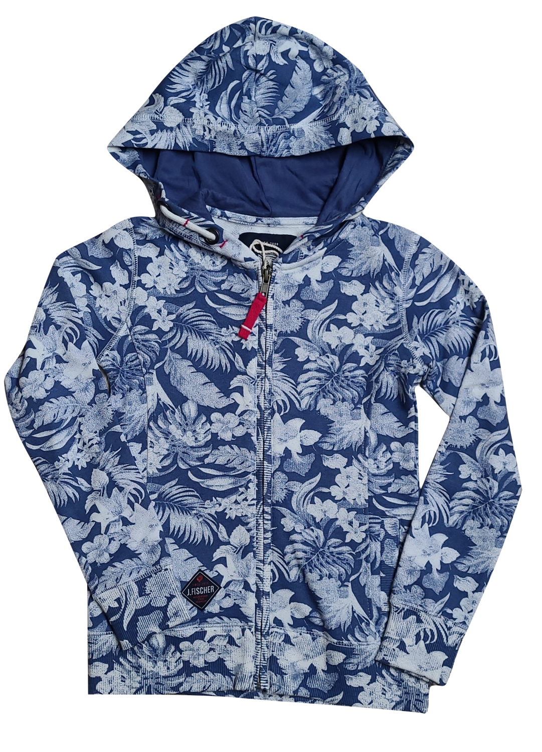 Gilet met Kap Jake Fischer Blauw Bedrukt