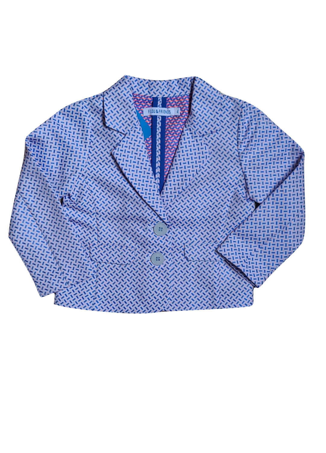 Blazer Filou &amp; Friends Blauw Bedrukt