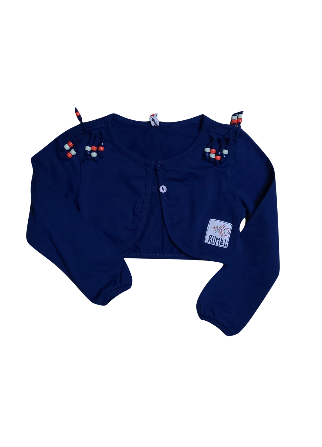 Bolero &quot;Free as a bird&quot; Parels Rumbl Blauw