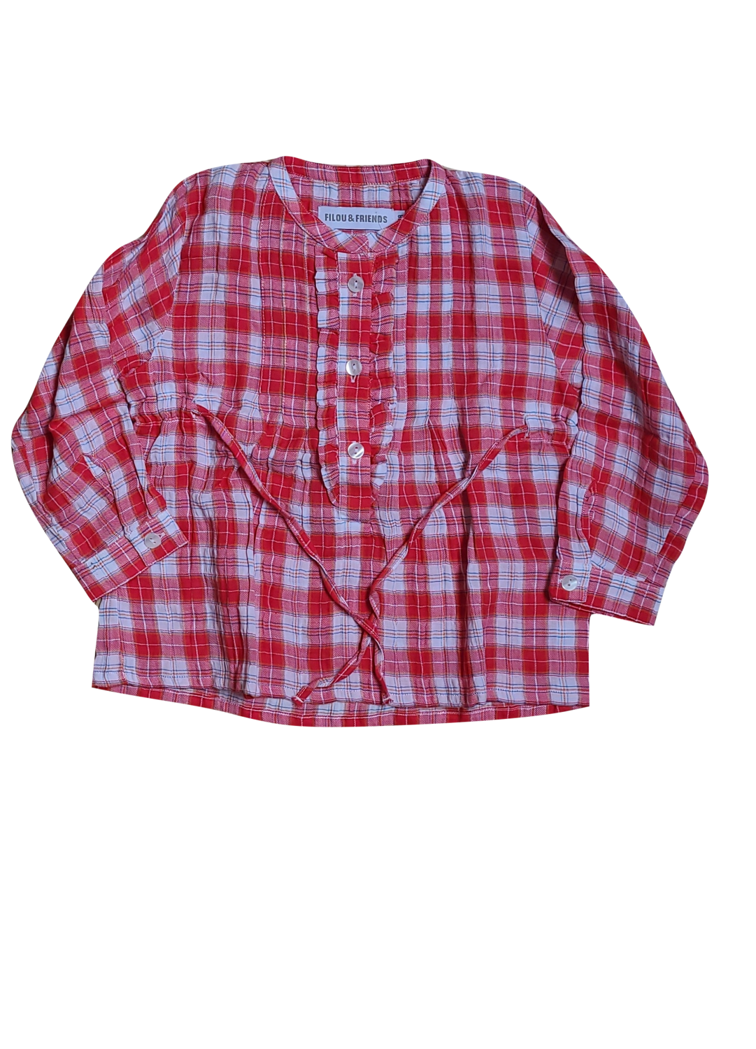 Bloes L/M Filou &amp; Friends Rood Geruit