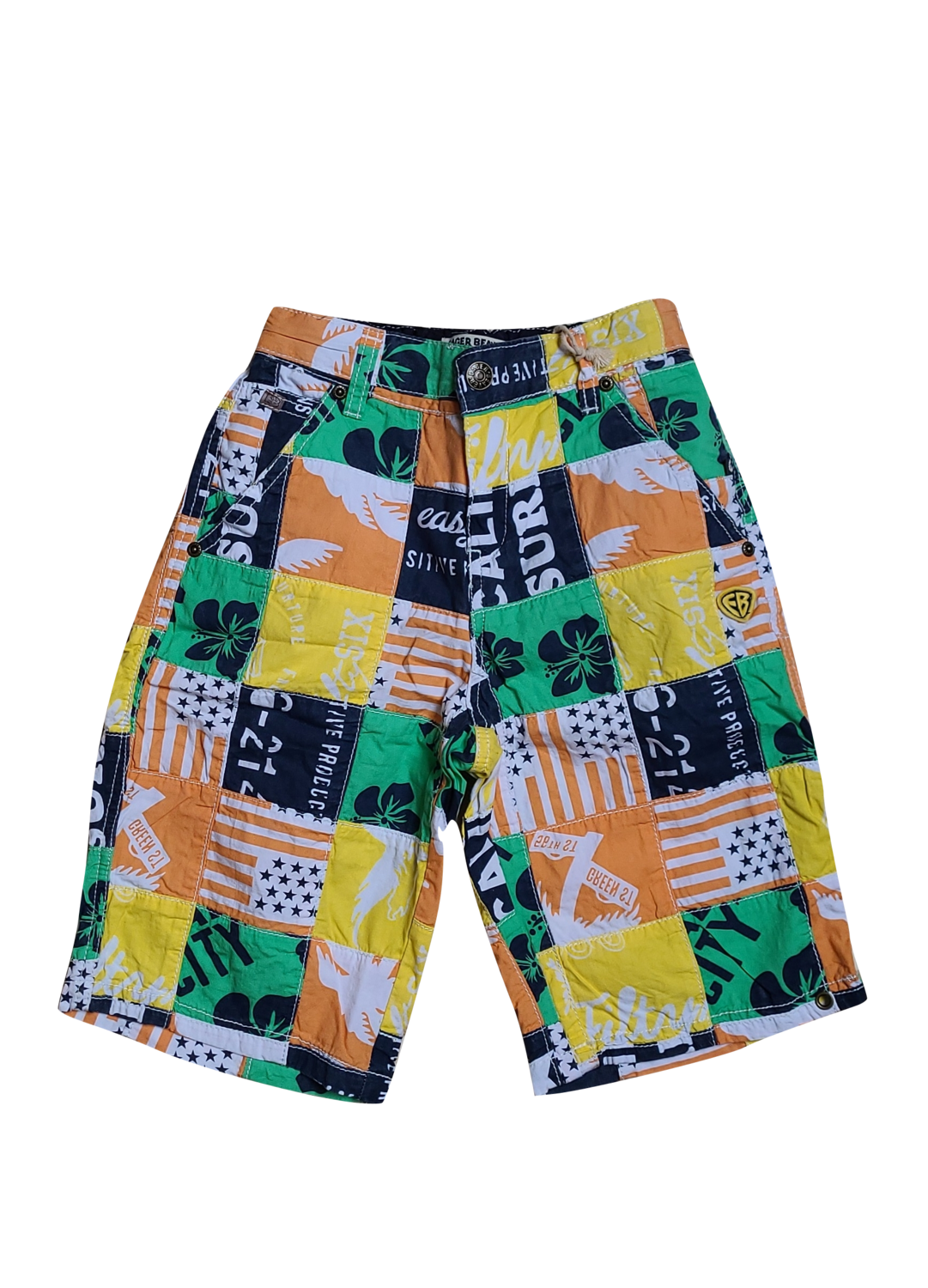 Short Eager Beaver Multi Geruit