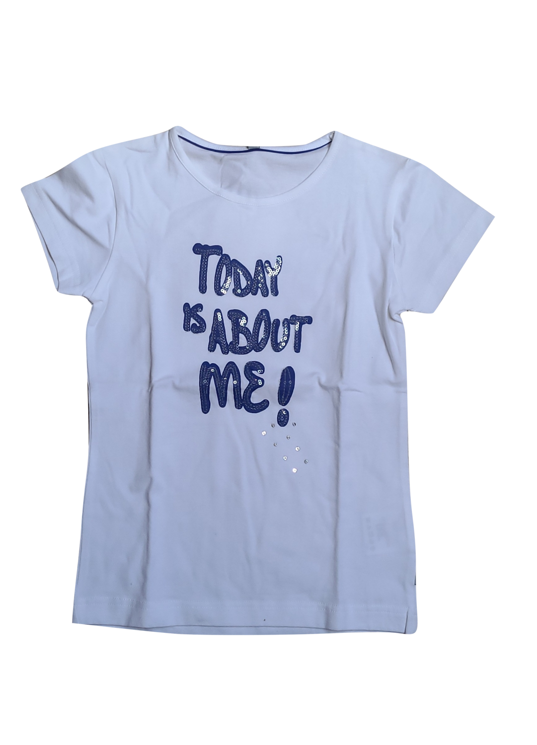 T-shirt &quot;Today is about Me&quot; Doerak Wit
