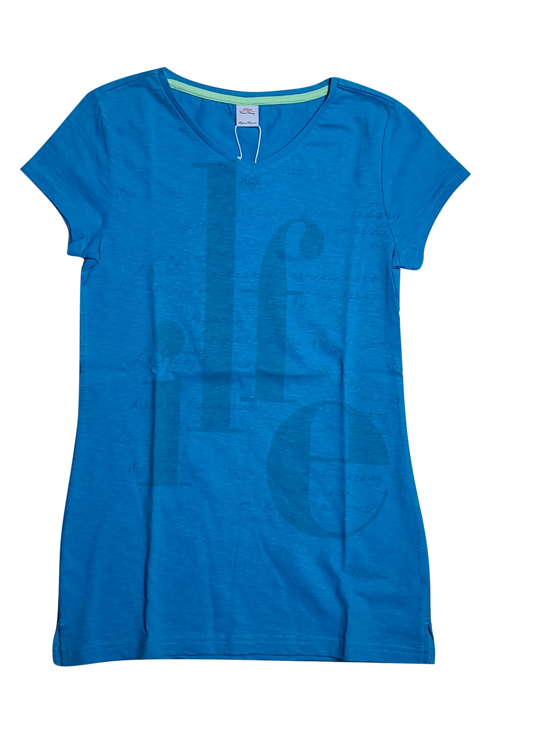 T-shirt &quot;Life&quot; S-Oliver Blauw