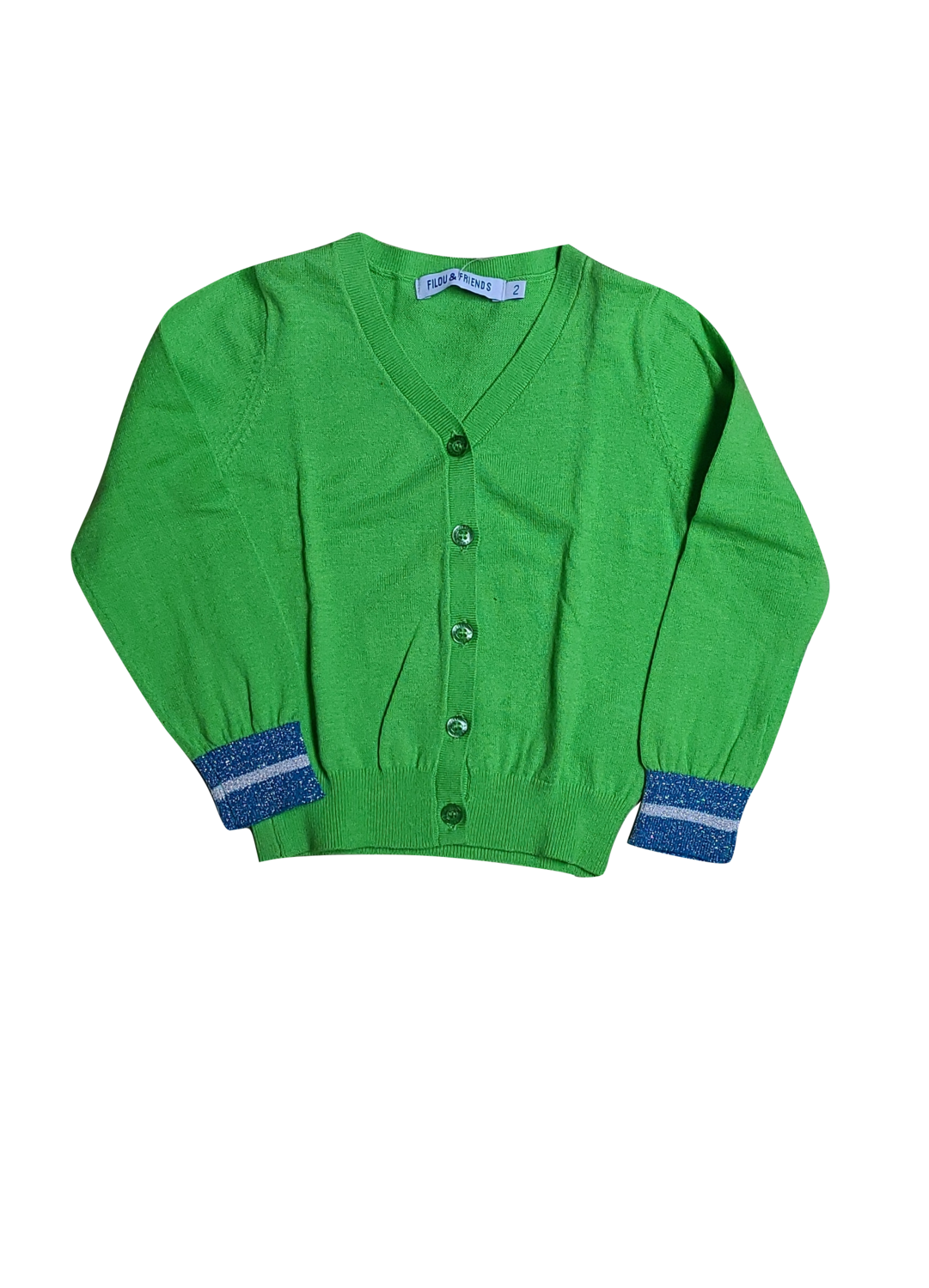 Gilet Tricot Filou &amp; Friends Groen