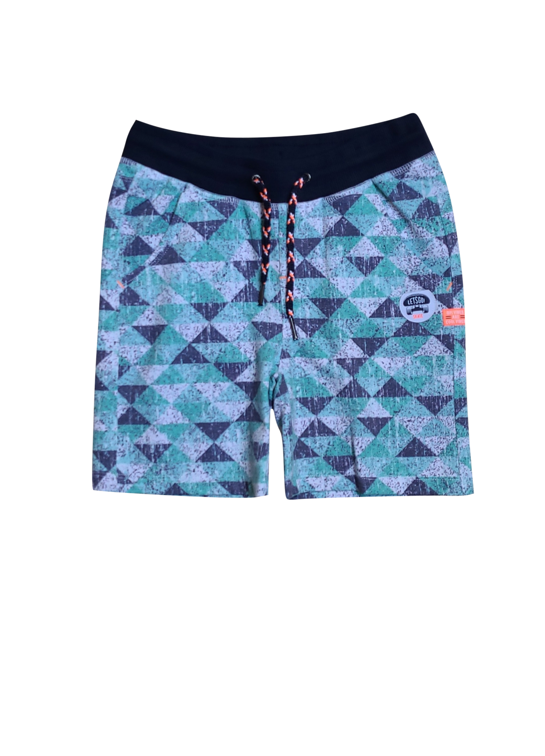 Short Quapi Groen Bedrukt
