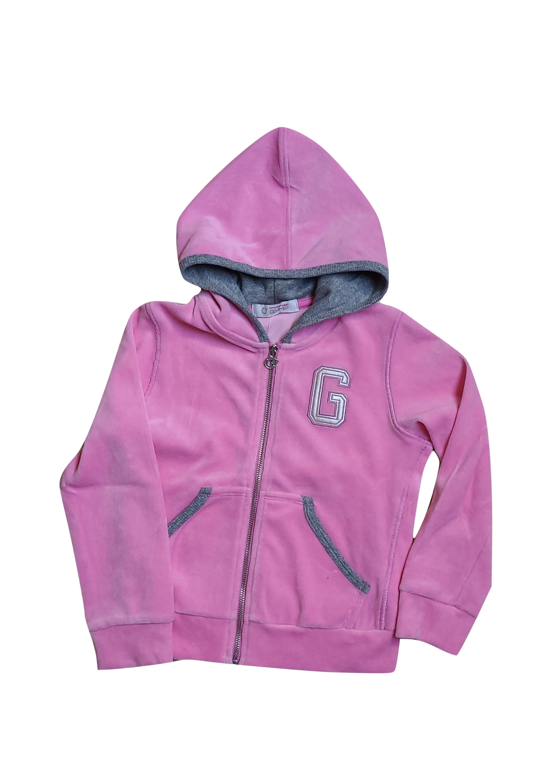 Gilet met Kap Velours Gymp Roos
